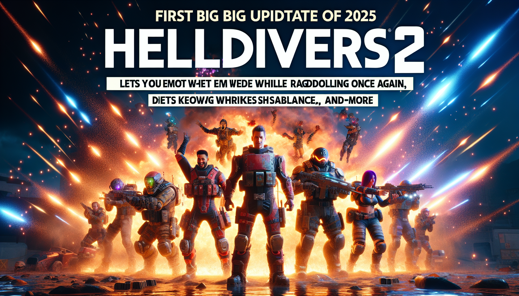 Helldivers 2 Update 01.002.101: Emote While Ragdolling, Enhanced Gameplay Balance, and More!